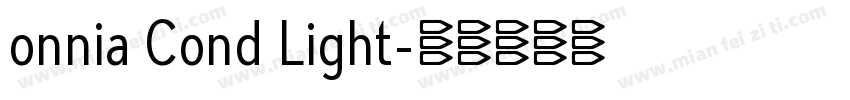 onnia Cond Light字体转换
